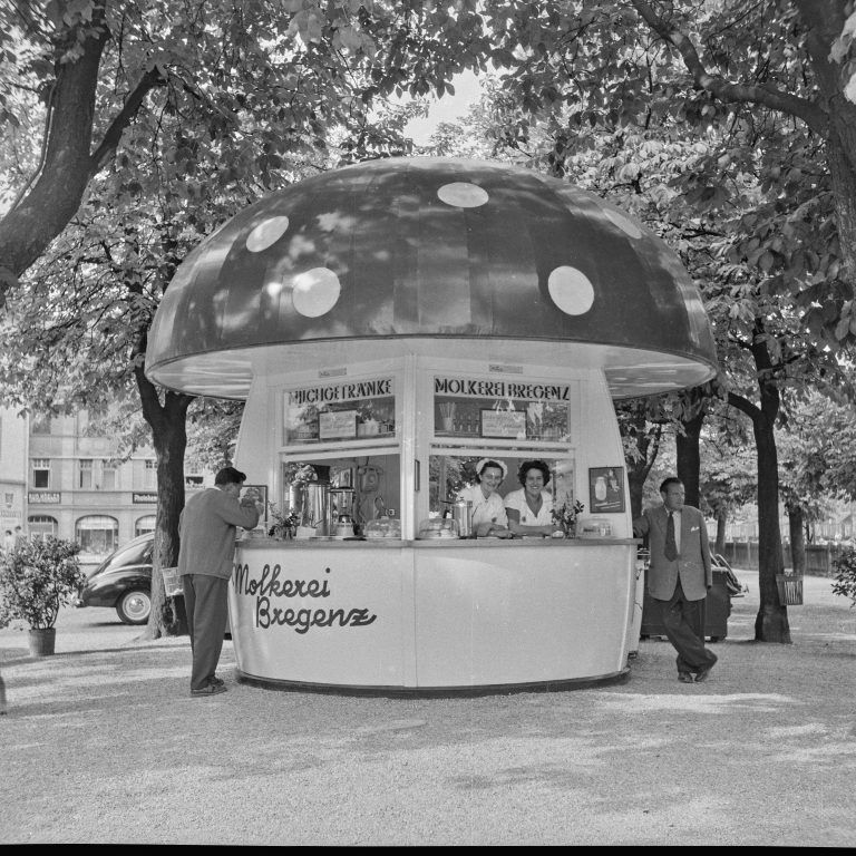 Der Milchpilz im Jahr 1953. <span class="copyright">Oskar Spang, Stadtarchiv Bregenz</span>