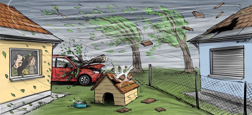 Wer in Österreich für Unwetterschäden haftet