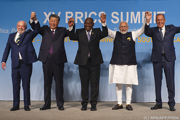 BRICS-Gruppe erweitert sich um sechs Mitgliedstaaten