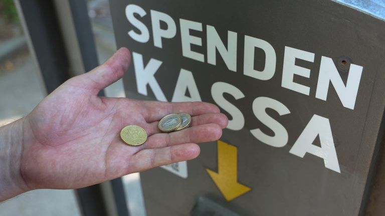 In der Spendenkassa landete im vergangenen Jahr deutlich weniger Geld als in den zwei Jahren zuvor. <span class="copyright">Hartinger</span>