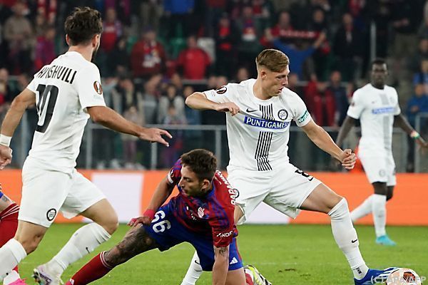 Sturm Graz feiert knappen Europa-League-Sieg bei Rakow