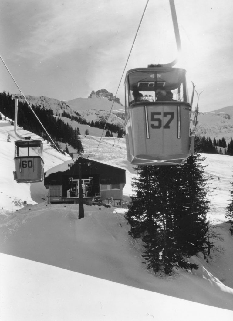 Der Stolz der Mellauer: Die Kabinenbahn zur Rossstelle. <span class="copyright">Helmut Häusle/Bildarchiv Klaus Riezler</span>