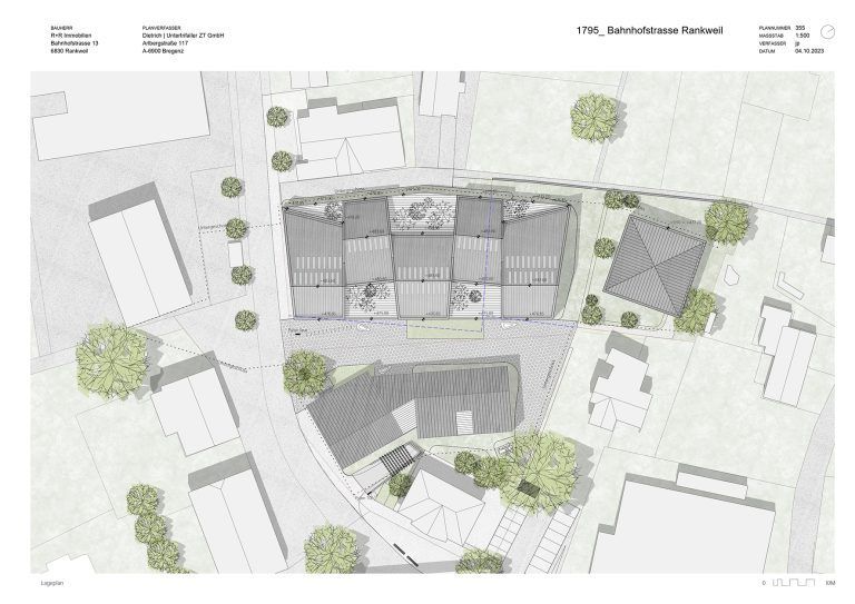 Der Sparmarkt soll laut Plan im nördlichen Neubau angesiedelt werden. Die Rankweiler Grünen sind dagegen. <span class="copyright">Dietrich Untertrifaller ZT GmbH</span>