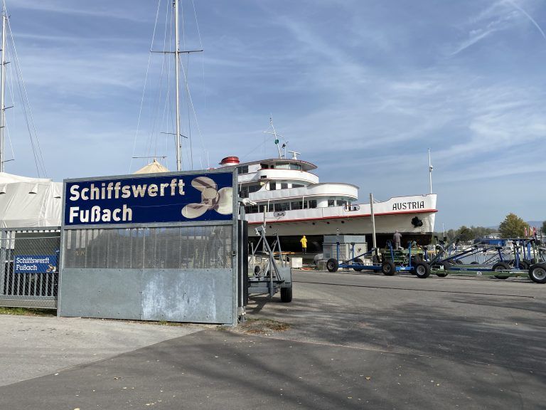In der Schiffswerft Fußach wird die kommenden Wochen fleißig gewerkelt. <span class="copyright">Laura Schwärzler</span>
