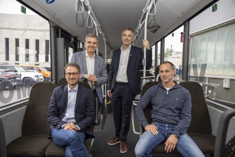 Martin Seeberger, (hinten v.l.), Christian Hillbrand, Daniel Zadra (vorne v.l.), Martin Ammann.<span class="copyright"> Paulitsch</span>