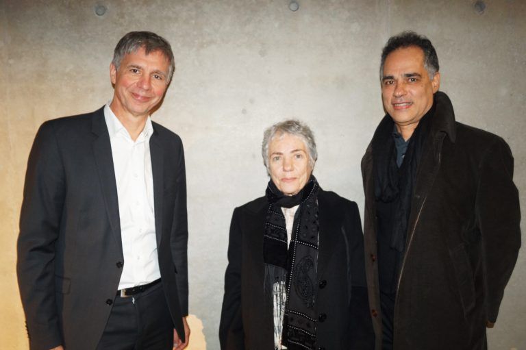 Direktor Thomas D. (v.l.) Trummer, Künstlerin Solange Pessoa und Franklin Espath Pedroso. <span class="copyright">Yasmin Ritter (</span><span class="copyright">8</span><span class="copyright">)</span>