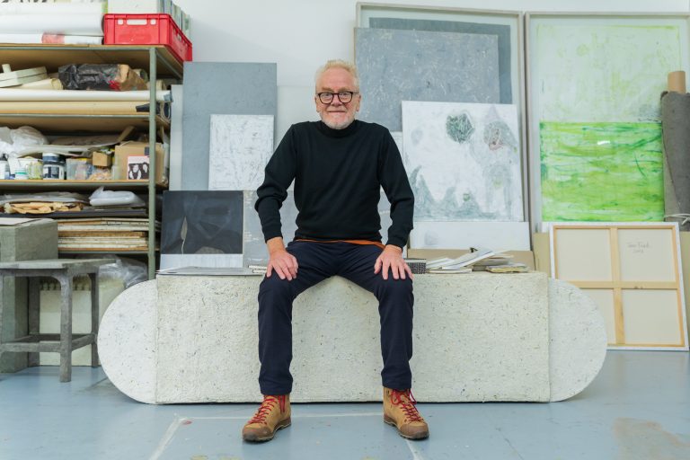 Kurz vor seinem 75. Geburtstag im Atelier in Fußach. <span class="copyright">Dietmar Stiplovsek</span>