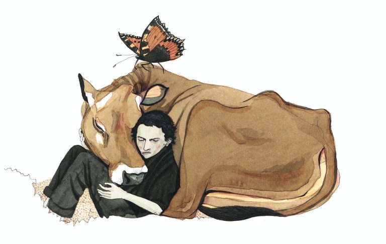 Zeichnung aus "Ich war ein unruhiger Kopf" <span class="copyright">Sophia Weinmann</span>