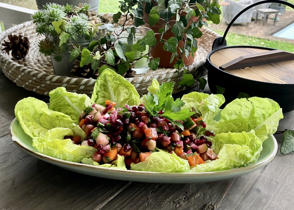Kichererbsensalat mit Granatapfel