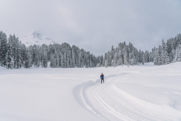Dieses Winterpanorama gibt der Loipe am Kristberg ihren Namen. <span class="copyright">Packyourthingsandtravel/Montafon Tourismus GmbH</span>