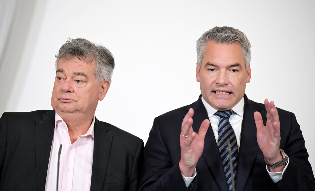Wann Nehammer und Kogler die Scheidungspapiere einreichen müssten