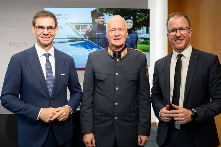 Markuss Wallner, Hans-Peter Ludescher, Christian Gantner. <span class="copyright">Land vorarlberg</span>