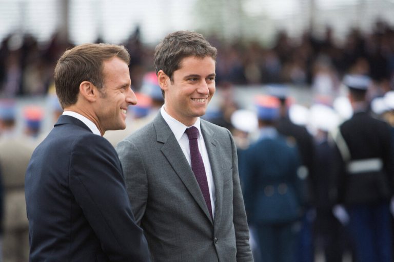französischer Staatspräsident Macron und französischer Premierminister Attal<span class="copyright">IMAGO</span>