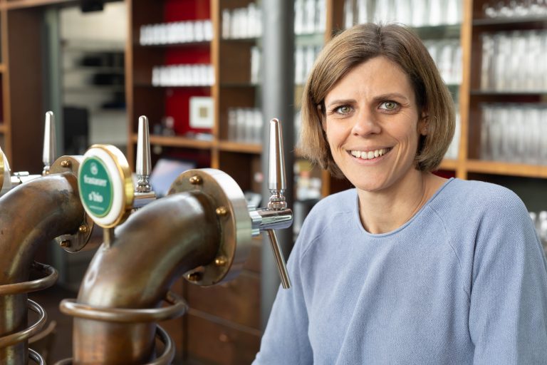 Sabine Allgäuer von der Brauerei Frastanz spricht von einem Glücksgriff <span class="copyright">Klaus Hartinger</span>