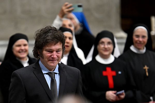 Papst traf Milei vor Heiligsprechung im Petersdom