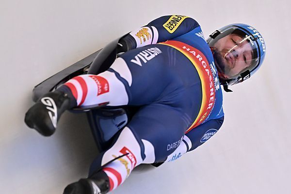Rodler David Gleirscher und Teamstaffel in Oberhof Dritter