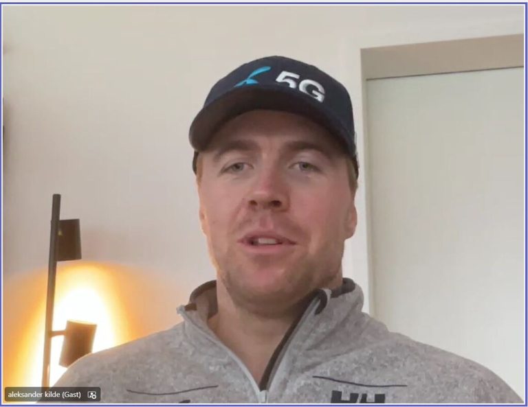 Aleksander Kilde bei der gestreamten PK aus Innsbruck <span class="copyright">KK</span>
