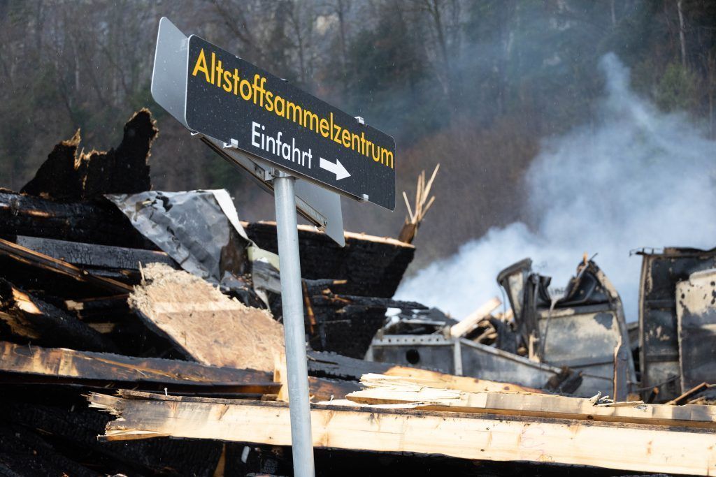 Darum brannte das Abfallzentrum Feldkirch