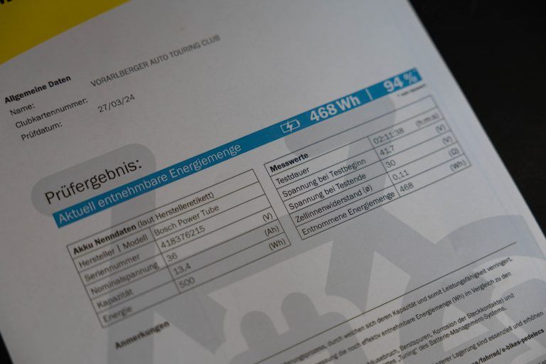 Akku – protokoll test