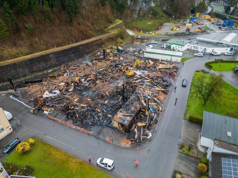 Altstoffsammelzentrum Feldkirch Brand