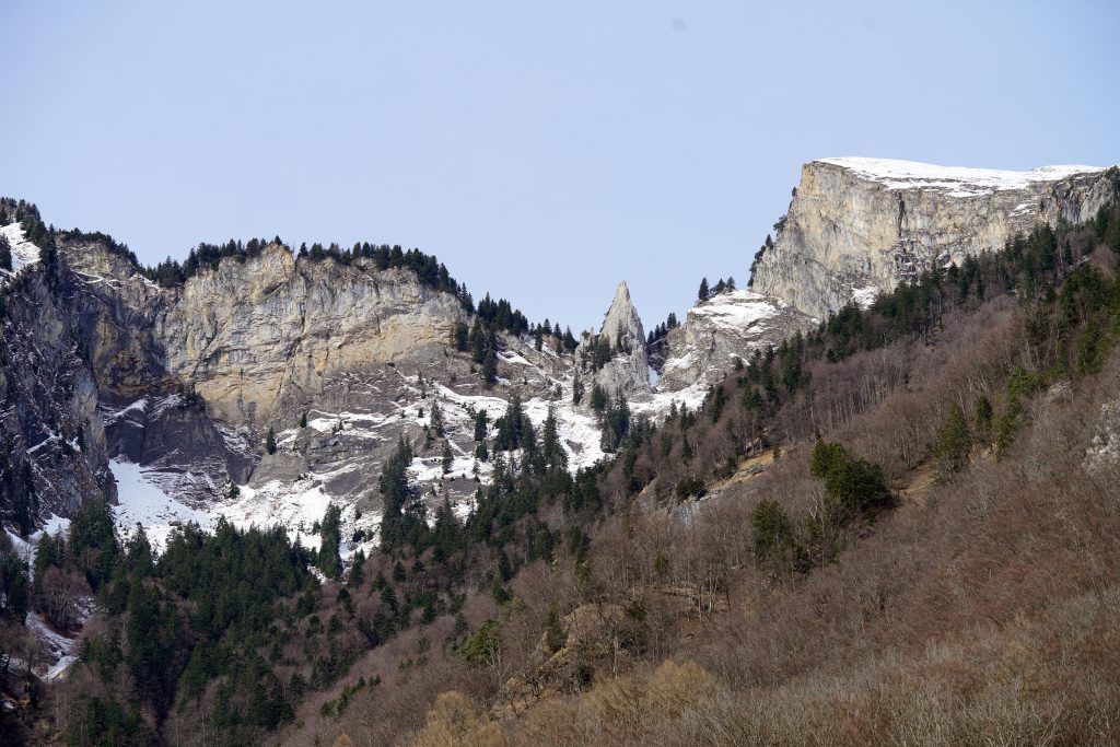 Markanter Bergsturz im Rheintal