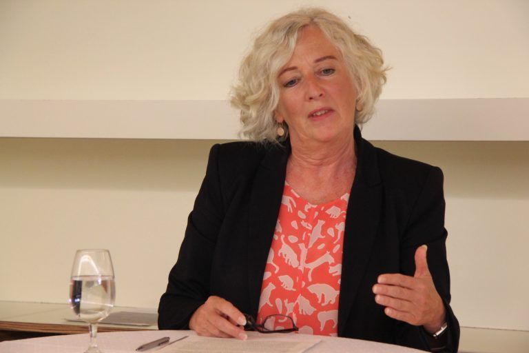 Landesrätin Katharina Wiesflecker sieht Lohntransparenz für einen wichtigen Faktor. <span class="copyright">vol.at/Mayer</span>