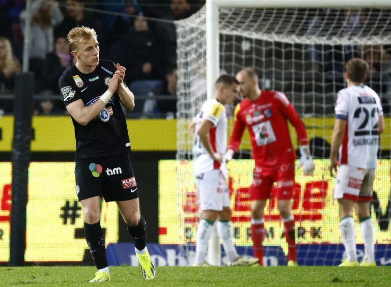 ABD0107_20240303 - GRAZ - ÖSTERREICH: Mika Miles Biereth (Sturm Graz /links) während der Admiral Bundesliga- Begegnung / 21. Runde zwischen SK Puntigamer Sturm Graz und RZ Pellets WAC am Sonntag, 03. März 2024, in der Merkur Arena in Graz. - FOTO: APA/ERWIN SCHERIAU