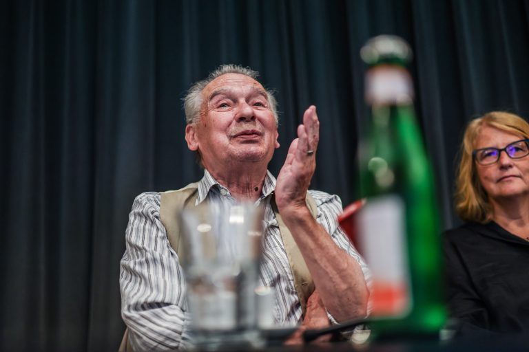 PK, Landestheater, Pressekonferenz anlässlich eines gemeinsamen Projekts mit dem Franz-Michael-Felder-Verein und Autor Felix Mitterer, Walter Fink und Stephanie Gräwe