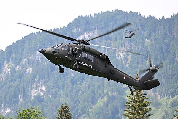 Heereshubschrauber bei steirischen Waldbränden im Einsatz