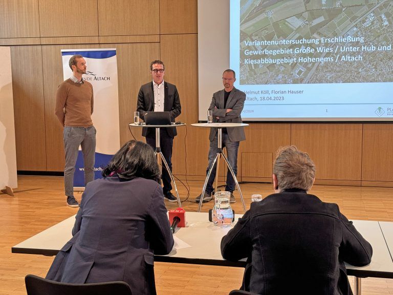 Variantenpräsentation Lkw-Straße