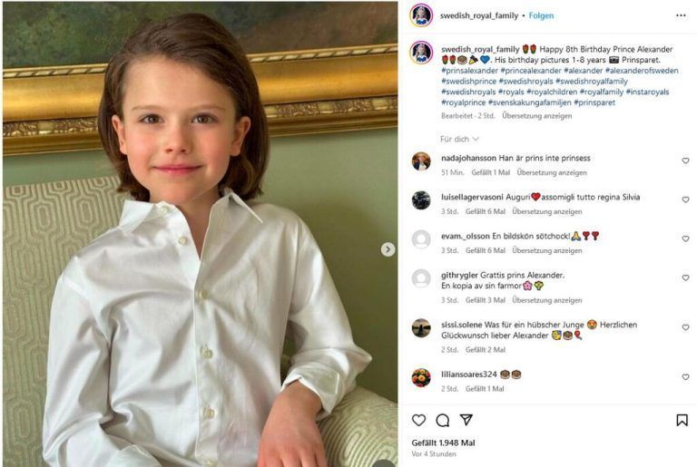 Happy Birthday, Prinz Alexander! Das älteste Kind von Prinz Carl Philip und Prinzessin Sofia von Schweden feiert am 19. April seinen achten Geburtstag. Zu diesem Anlass haben die stolzen Eltern auf Instagram ein neues Foto veröffentlicht.