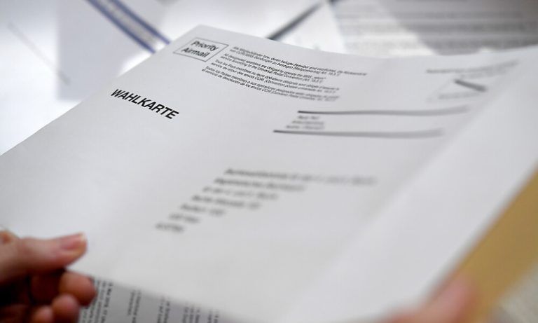 Im Bild: Eine Wahlkarte der EU-Wahl 2019