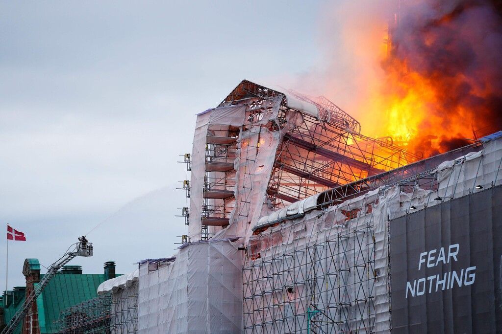 Großbrand in  Kopenhagen