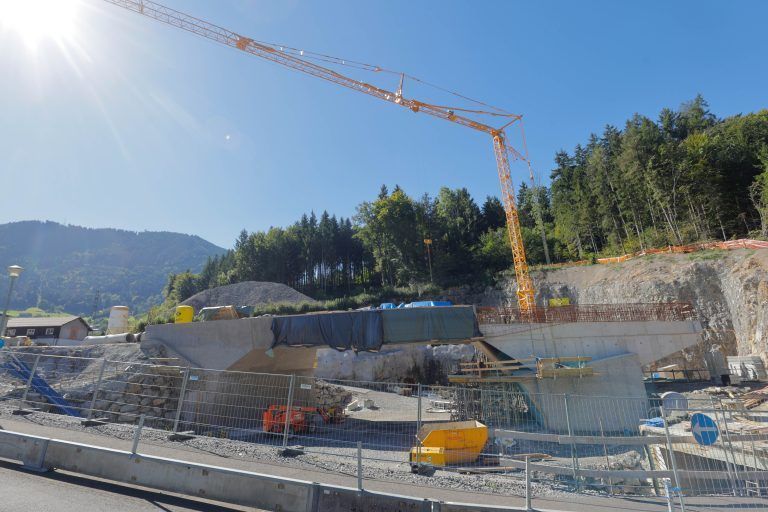 Stadttunnel Baustelle Portal Felsenau