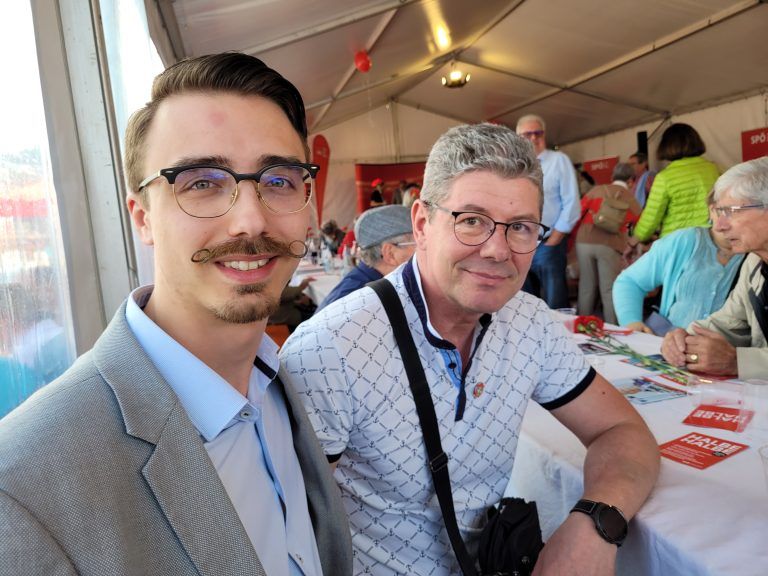 Klaus Karnitschnig und Hubert Schlögl (von links) SPÖ Mäder und Koblach