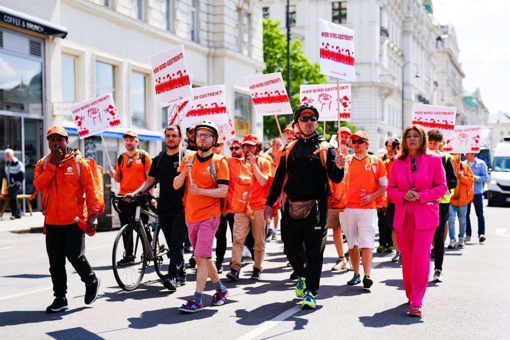 Streit um höhere Löhne: Fahrradboten streiken heute wieder