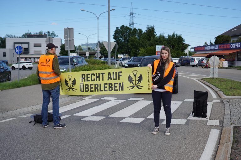 Letzte Generation Österreich, verkehr, grenzübergänge, pfingsten