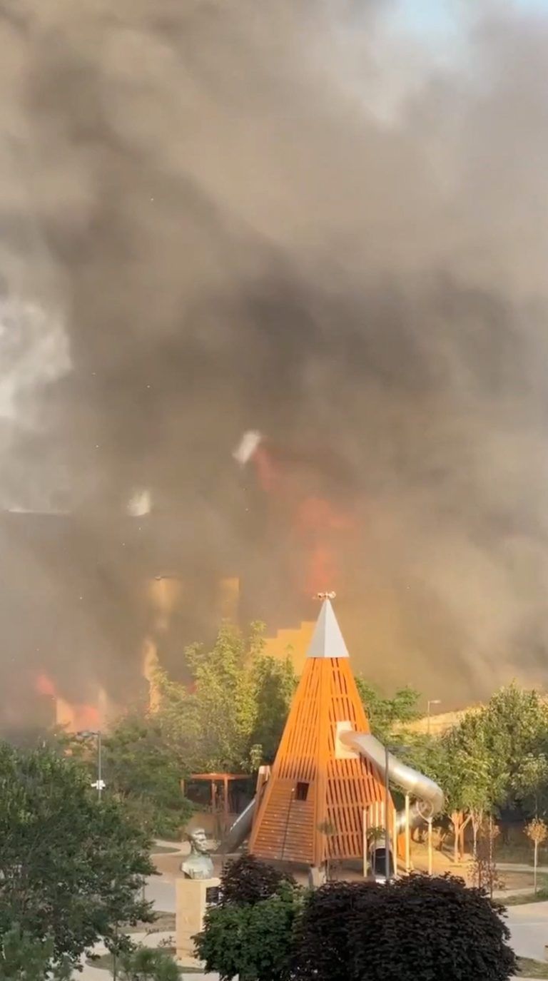 RUSSIA-SYNAGOGUE/DAGESTAN-FIRE-UGC