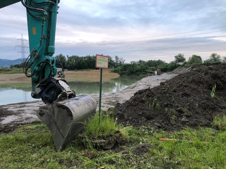 Kies, Kies Kopf, Sauwinkel, Kiesbagger, Altach