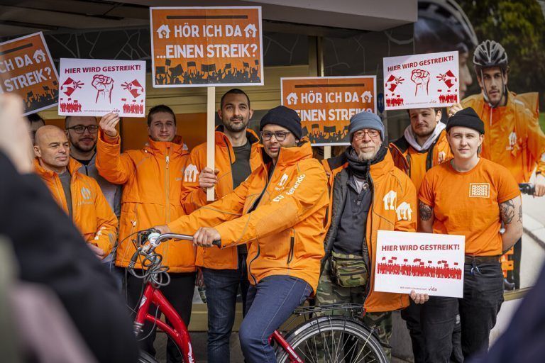Warnstreik Lieferando Klagenfurt März 2024