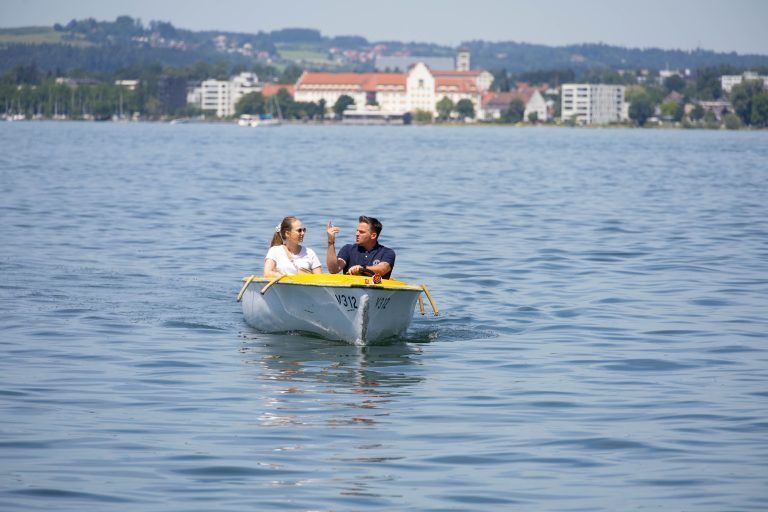 Cindy Feurstein-Morscher oder Daniel Morscher mit Boote