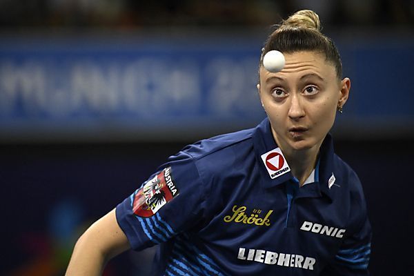 Tischtennis-Europameisterin Polcanova im Einzel-Achtelfinale