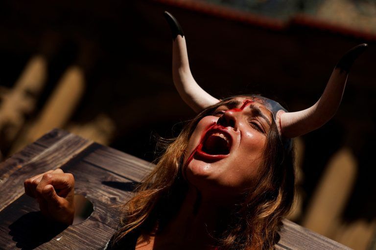 SPAIN-CULTURE/BULLS-PROTEST