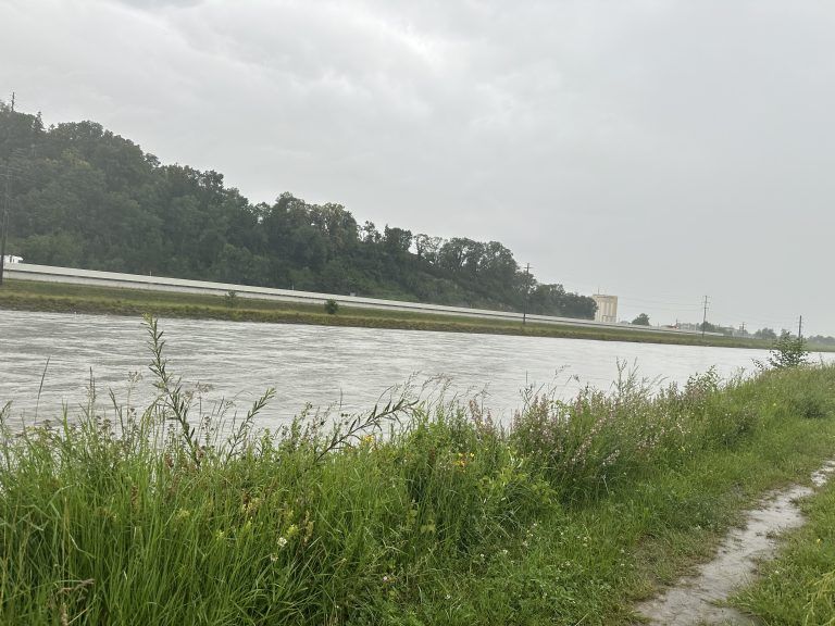 Lustenau: Mit Sarah Waltl - Einsatzleiterin Wasserrettung Hard - beim Rhein