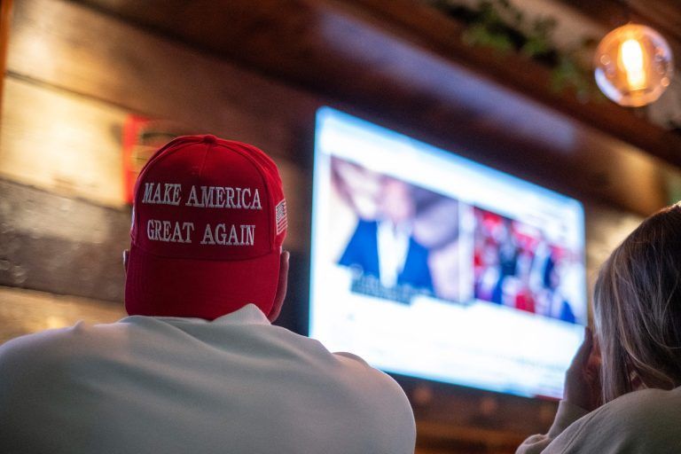 US-AMERICANS-WATCH-DONALD-TRUMP'S-SPEECH-AT-REPUBLICAN-NATIONAL