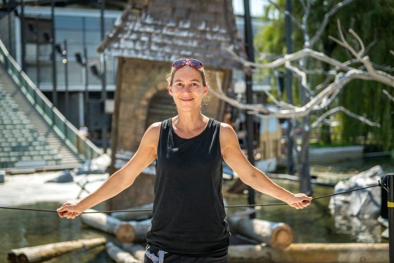 Mitwirkende der Bregenzer Festspiele. Linda Huter Company Managerin, Julia Schultheis Requisite der Freischütz, Nino Walser Projektleitung Licht