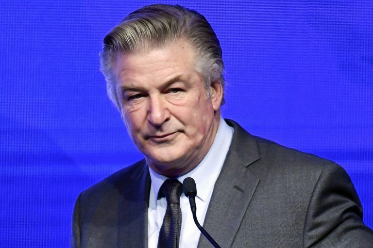 FILE - Alec Baldwin emcees the Robert F. Kennedy Human Rights Ripple of Hope Award Gala at New York Hilton Midtown on Dec. 9, 2021, in New York. On Friday, May 24, 2024, a New Mexico judge rejected a request by Baldwin to dismiss the sole criminal charge against him in a fatal shooting on the set of “Rust,” keeping the case on track for a trial this summer. (Photo by Evan Agostini/Invision/AP, File)