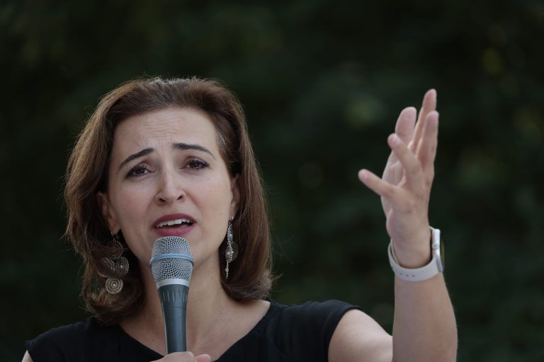 PK mit Bundesministerin Alma Zadic, Nationalrätin Nina Tomaselli, Landesrat Daniel Zadra, Landesrätin Klubobfrau Eva Hammerer.