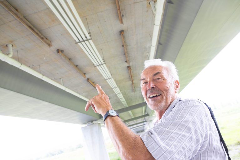 Brücke zwischen Fußach und Hard auf der Fußacher Seite