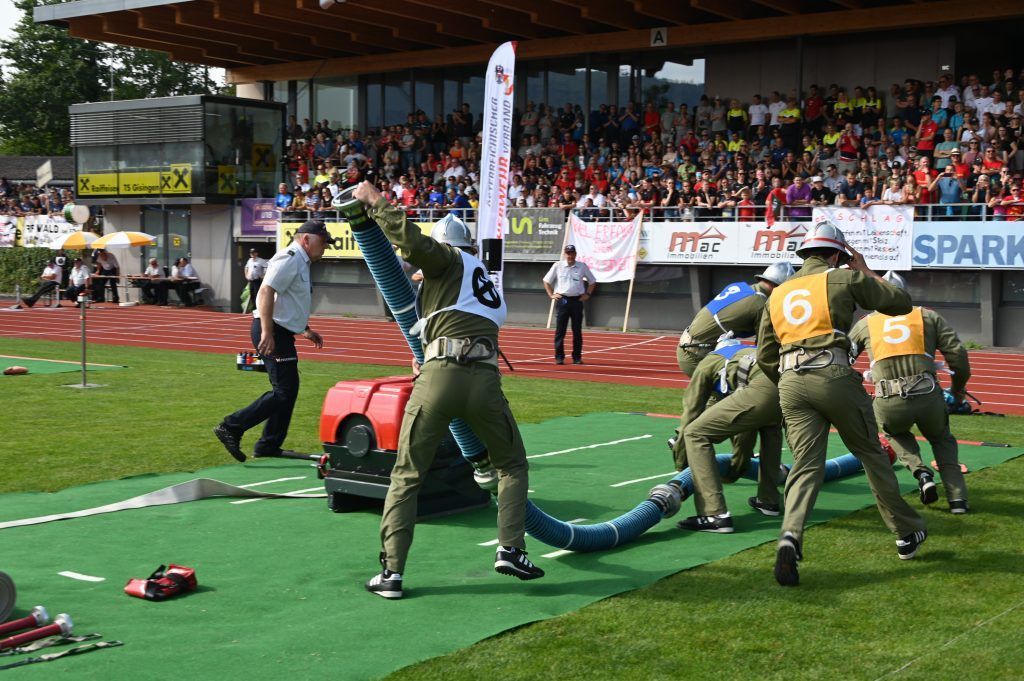 Feuerwehrwettstreit bei Kaiserwetter